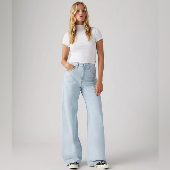 Levi's Denim - Levi’s Cinch Baggy Jeans Never Going To Change Light Wash 25x31 NWT